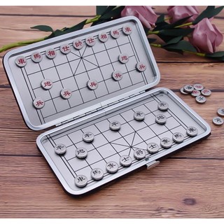 Bàn Cờ Tướng Mini Nam Châm 2 Mặt Siêu Hot -  Cờ Tướng Nam Châm Bỏ Túi Chất Liệu Inox Không Gỉ Quân Cờ In Sắc Nét