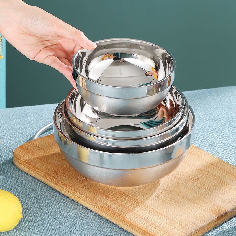 Tô - Chén Cách Nhiệt Inox 2 Lớp chống nóng CHERRY Cao Cấp  HÀN QUỐC