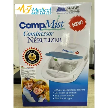 Máy xông mũi họng MABIS COMPMIST Compressor Nebulizer NEW -Máy xông khí dung cho bé & người lớn