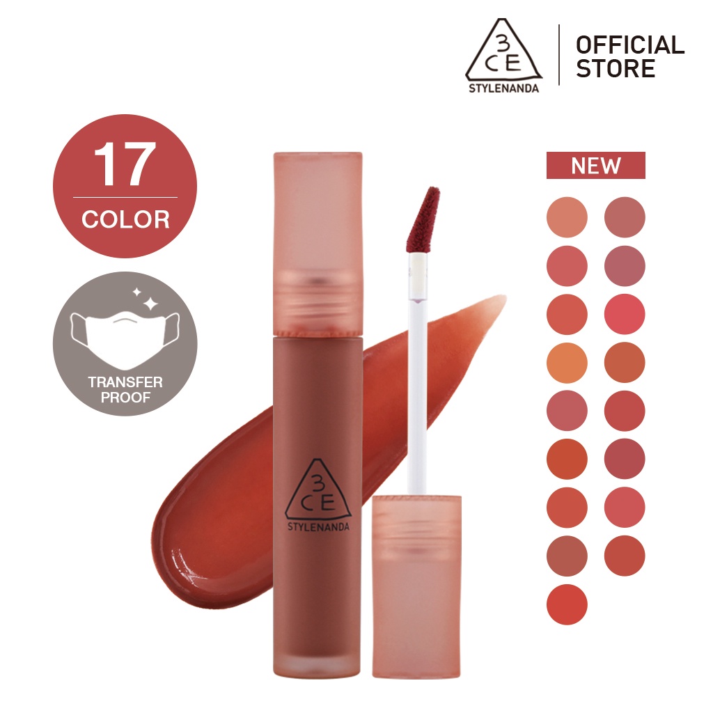 Son Kem 3CE Cho Viền Môi Mờ Ảo Không Lem Khi Đeo Khẩu Trang 3CE Blur Water Tint 4.6g | Official Store Transferproof Lip Make up Cosmetic