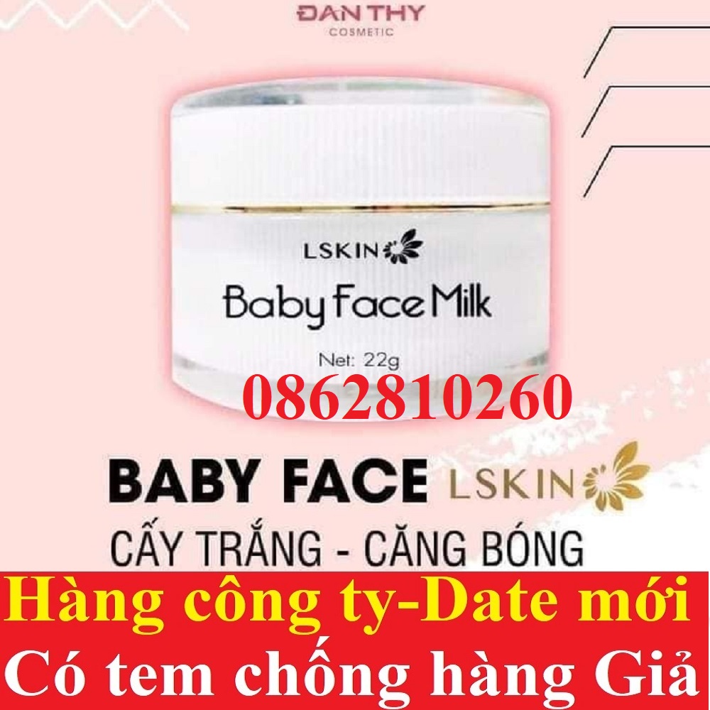 Kem baby face milk lskin Đan Thy cream cấy trắng căng bóng da trắng