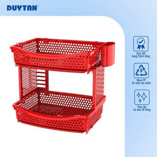 Kệ chén lớn Matsu DUY TÂN nhựa PP, kệ chén bát 2 tầng