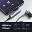 Cáp dữ liệu Type-C sang AV 3.5mm dài 10cm Ugreen (20194)