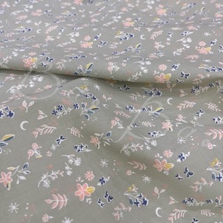 Vải Xô Linen Hoa Nhí Mềm Rũ Khổ 1m45
