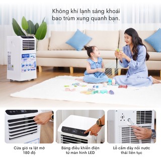 [Hỏa tốc] Máy lạnh di động nhập khẩu FUJIE Công suất 10000 - 14000BTU  - Bảo hành điện tử