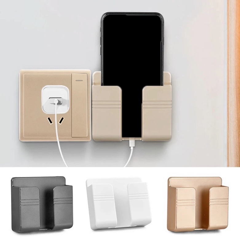 COMBO 5 Kệ Dán Tường Để Remote, Đồ Dùng/ Giá Đỡ Sạc Điện Thoại