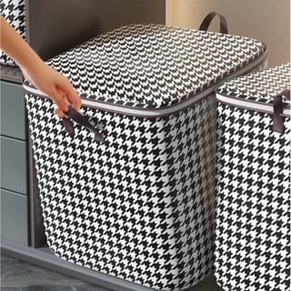Túi Đựng Chăn Màn Quần Áo Hình CARO 100L Có Thể Gấp Gọn Tiện Lợi