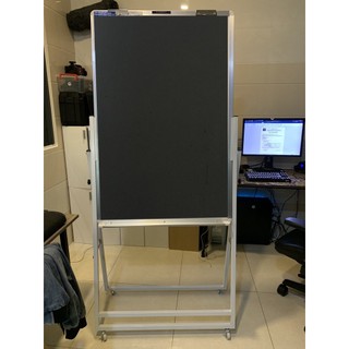Bảng Flipchart F3 viết phấn POLY 120x80 đen trơn