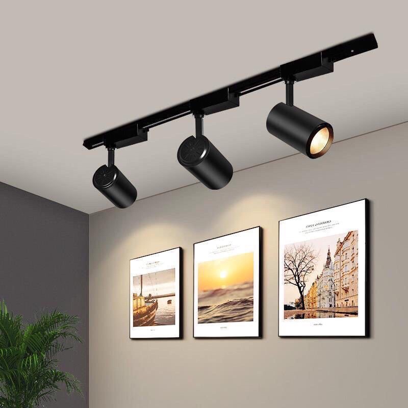 Ảnh Combo 3 đèn rọi ray MONSKY ống bơ hiện đại 20W, 30W Trang Trí Shop, Quán, Showroom - tặng kèm ray 1 mét.. 2