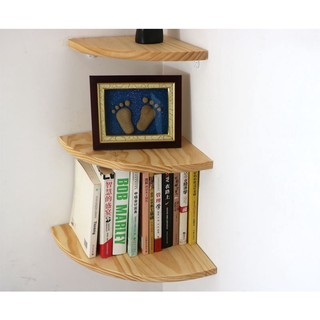 Set bộ 3 thanh kệ trang trí treo tường góc hình quạt đựng để đồ decor trang trí