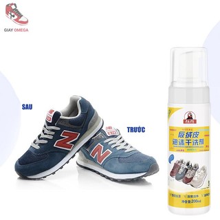 Chai Xịt tạo bọt vệ sinh giày da lộn, vệ sinh da lộn, làm sạch da lộn Nubuck  200ml