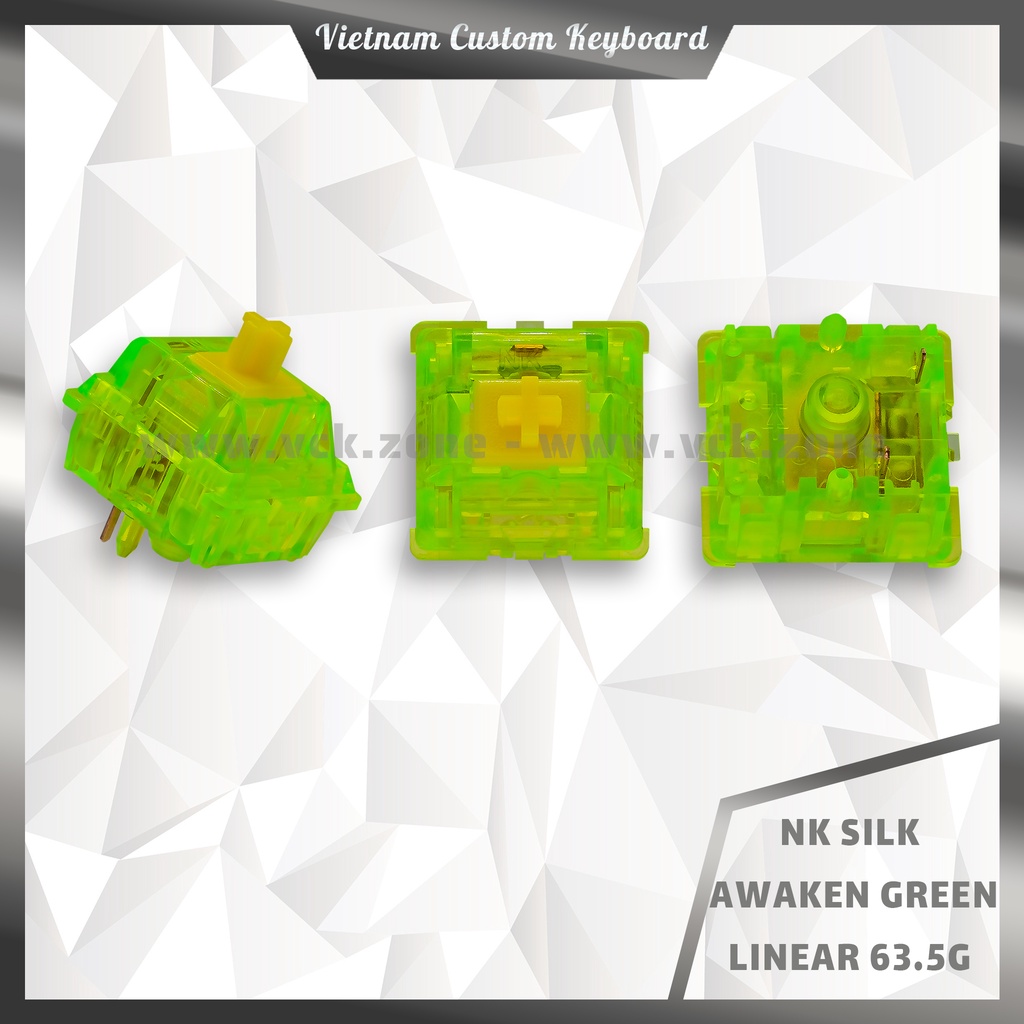 NovelKeys Silk Switch Linear 63.5g Lubed 205G0 Milkshake Mictlan Tfue Awaken Akko Dùng Cho