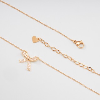 Dây chuyền nữ LAMY Bow Necklace Rose Gold 6019