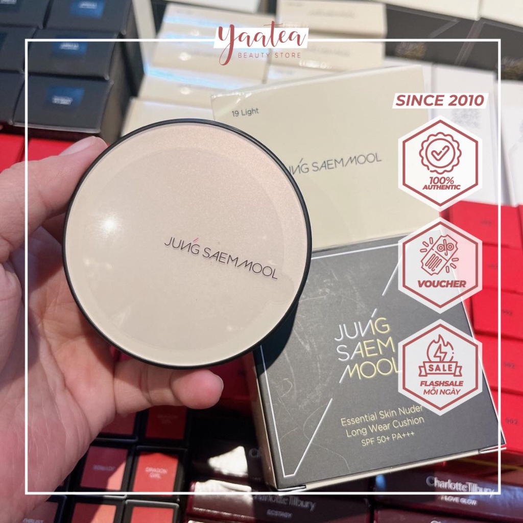Cushion Jung Saem Mool Skin Nuder Long Wear | Shopee Việt Nam
