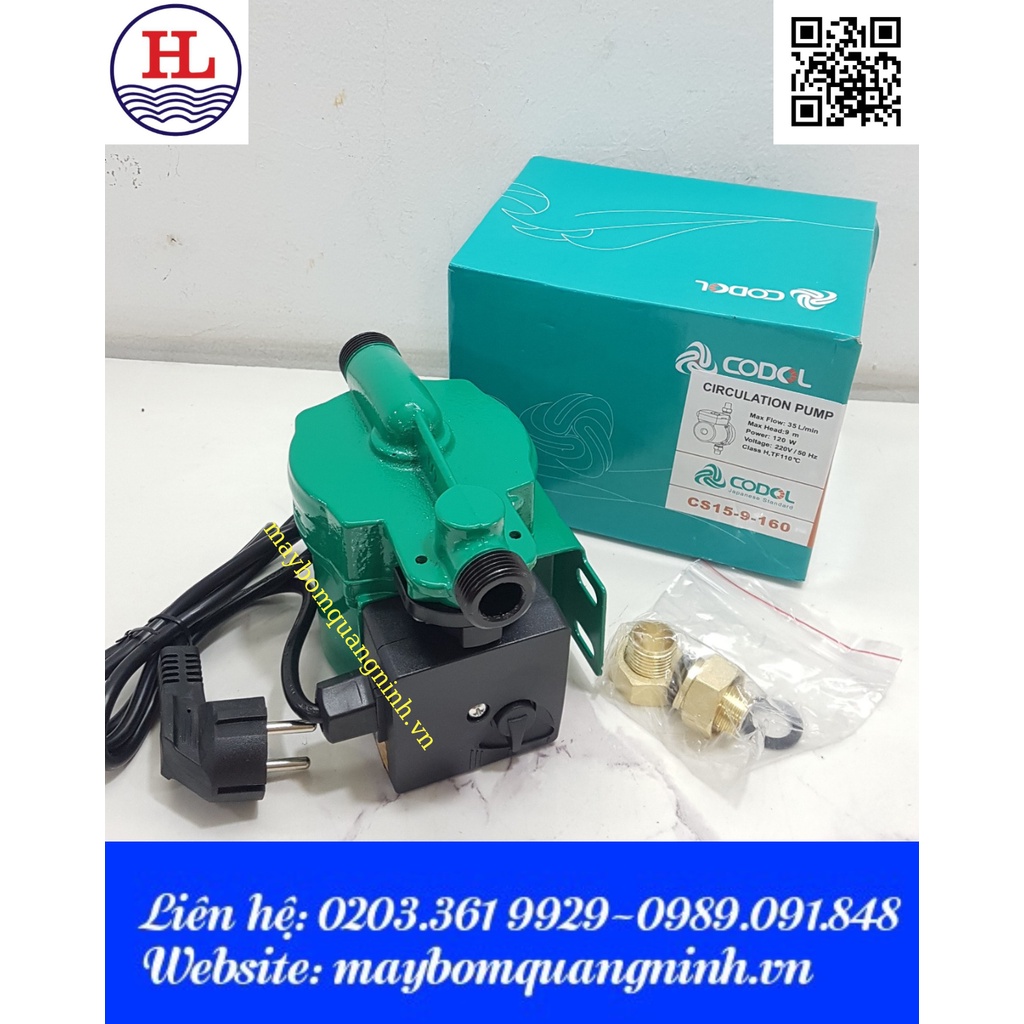 [CHÍNH HÃNG] BƠM TĂNG ÁP MINI CODOL CS-15-9-160 | Shopee Việt Nam