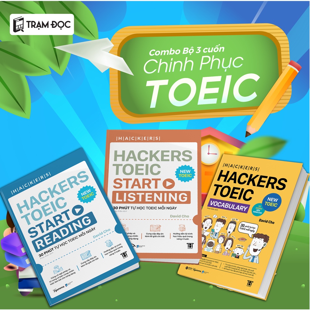 Sách - Hacker TOEIC : Vocabulary + Start Reading + Start Listening ...