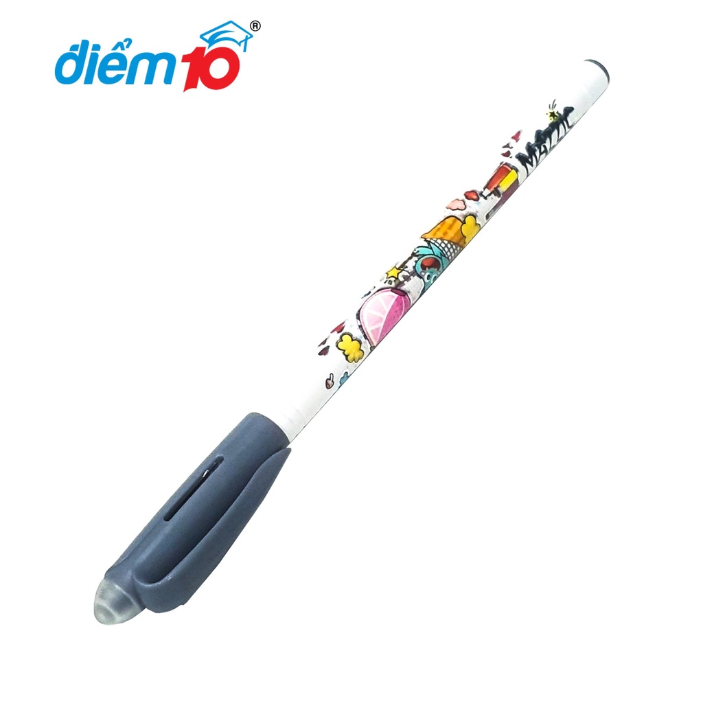 Combo 5-10-20 Bút Gel Điểm 10 xóa được TP-GELE01 Mực nước màu đậm và tươi sáng, viết êm trơn, ra đều và liên tục.