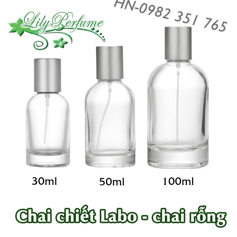 Lọ chiết nước hoa, chai chiết nước hoa kiểu Labo 30ml - 50ml chất thủy ...
