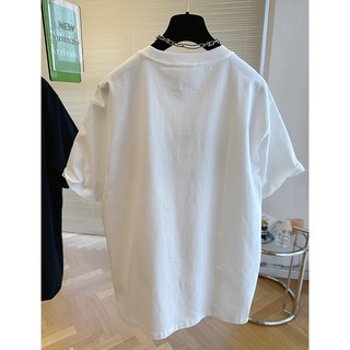 HIIXIIVI Áo thun cotton tay ngắn cổ tròn thời trang mùa hè phong cách Hàn Quốc mới 2023