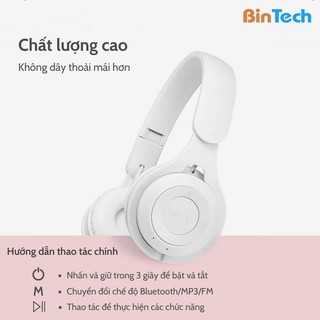 Tai Nghe Yo8 Bluetooth Có mic Kiểu Dáng Dễ Thương Âm Trầm Mạnh Mẽ [deerlu01]