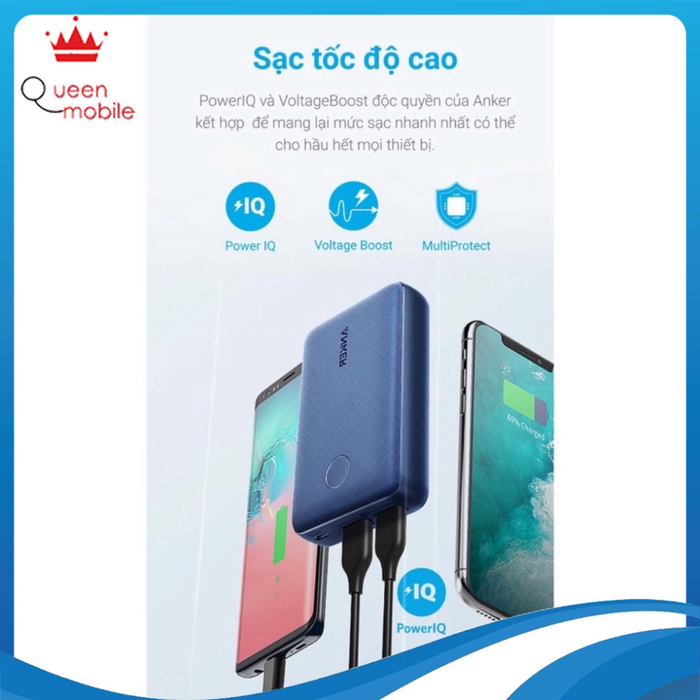 Sạc đề Phòng Anker Powercore Select 10000 A1223 Chính Hãng Queen Mobile Shopee Việt Nam 1910