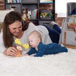 Lục Lạc Cầm Tay Kèm Gặm Nướu An Toàn Cho Bé - Lamaze Mortimer Moose Multicolor Rattle Multi