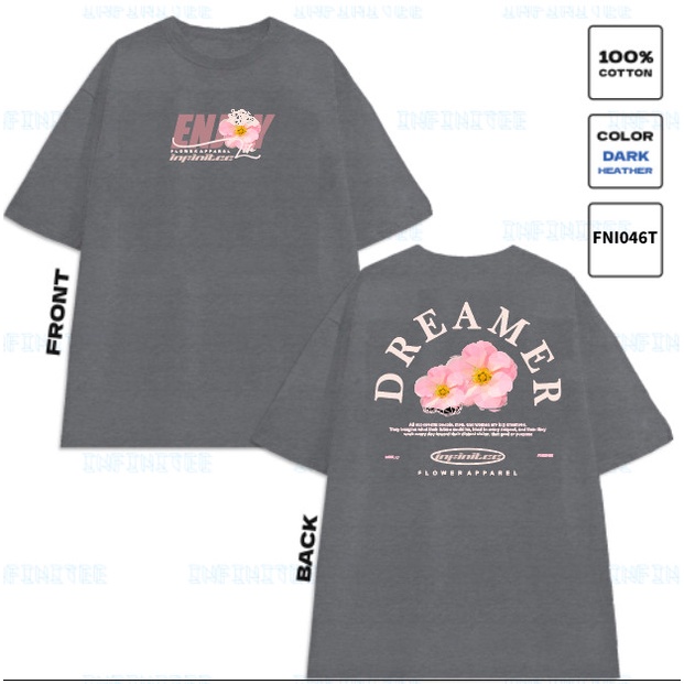 Áo thun INFINITEE Fni046T, Thun 100% Cotton - form rộng Unisex.