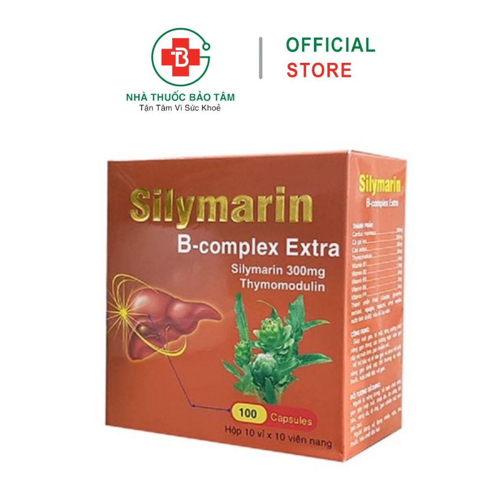 Viên Uống Bổ Gan Silymarin B-complex Extra Giải độc Gan, Hạ Men Gan ...