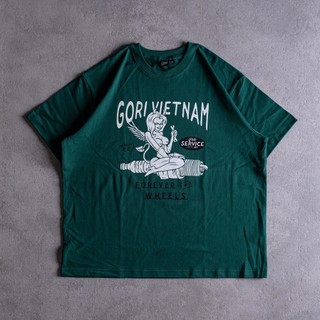 Áo Thun Oldskull Gori Form Boxy SERVICE 100% vải sợi cotton tự nhiên thoáng mát