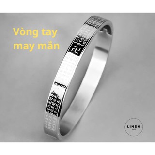 Vòng tay Bát Nhã Tâm Kinh 6mm hình tròn siêu đẹp, Titan bền màu, không đen, không gỉ