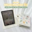 Bao da Xoay iPad Cute Acrylic, phối màu pastel, in hoạ tiết & lưng chống ố cho iPad Gen 7 8 9, Air 456, Pro11