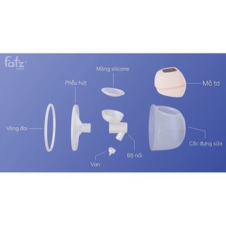 Van chân không cho máy hút sữa điện rảnh tay Fatzbaby Freemax 1