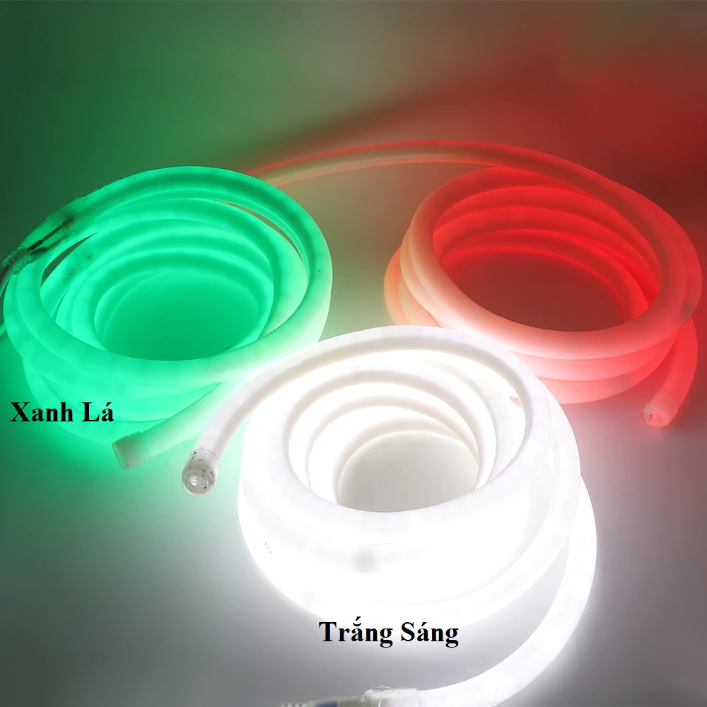 Bộ 3m Dây Đèn Led Neon Dẻo 360 Độ Ống Tròn Kèm Sẵn Nguồn Điện 220V ...