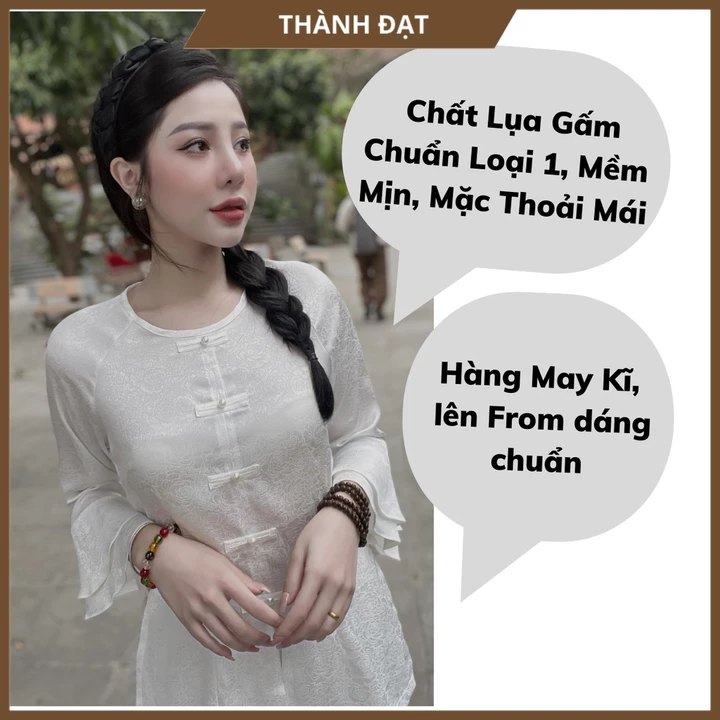 Áo bà ba nữ, đồ bà ba tay loe, bán riêng áo và quần, đồ lam nữ vải lụa gấm mịn đẹp mặc thoải mái thoáng mát_mã abb3