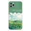 Ốp lưng mềm chống sốc đồng cỏ xanh dễ thương đẹp Cho iPhone 14 13 12 11 Pro Max SE 2020 X XR XS 8 7 ip 6S 6 Plus e2094