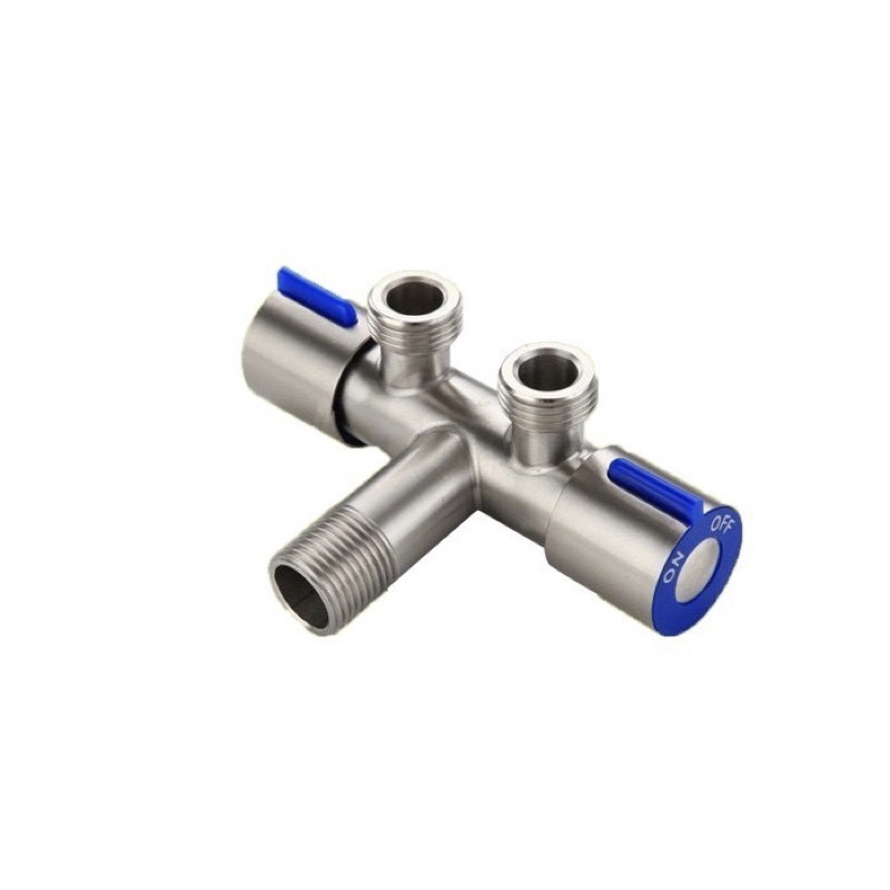 Van nước 2 đầu xả inox 304 sáng bóng V4 | Shopee Việt Nam