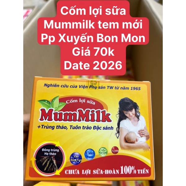 Cốm lợi sữa Mummilk chính hãng – cốm lợi sữa cho mẹ sau sinh của viện phụ sản Tw, kích sữa về nhanh, sữa mẹ đặc mát