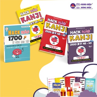 Sách Tiếng Nhật - Combo Hack Não 2500 Kanji + Hack Não Từ Vựng 