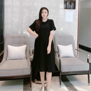 Đầm [Váy] trung niên suông dáng dài cho mẹ, cho bà cao cấp dự tiệc, đi làm, đi chơi, có big size [ẢNH THẬT+VIDEO]