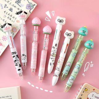 Bút Bi Nhiều Màu Bấm Xanh Đen Cute Gel Timo VPB19