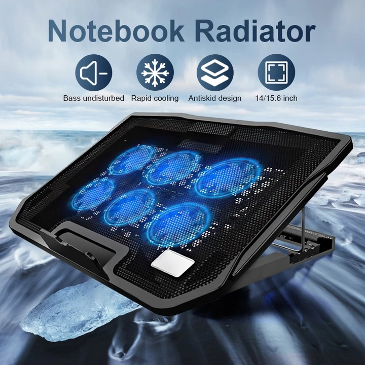 Giá đỡ tản nhiệt Nuoxi,Đế Tản Nhiệt Laptop,Đế giá đỡ quạt H9,6 quạt/2 quạt,tăng lên hạ xuống
