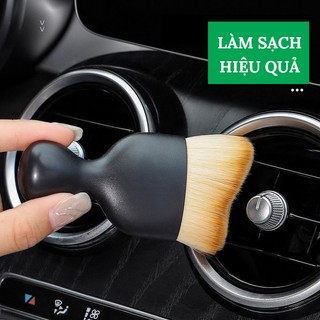 Chổi Quét Mini Đầu Cong Sợi Lông Mềm Dùng Vệ Sinh Khe Cửa Gió Điều Hòa, Nội Thất Ô Tô VERSION 5 – Có Nắp Đậy