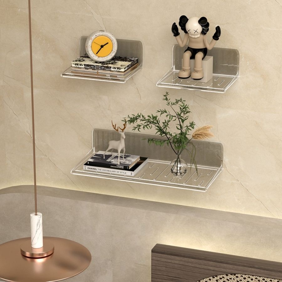 Kệ Nhựa Treo Tường ENODA HOME Đựng Phụ Kiện, Khay Dán Tường Để Phụ Kiện Tiện Lợi P044