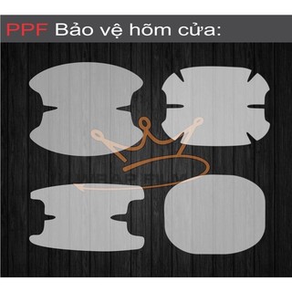 Các mẫu PPF TPU bảo vệ hõm cửa ô tô(Sét 4 miếng dán hõm cửa)