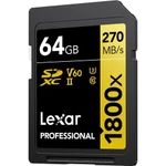 Thẻ nhớ SDXC Lexar 1800x  UHS-II 64GB 128GB 256GB, tốc độ 280MB/s cho máy ảnh, máy quay — ảnh 5