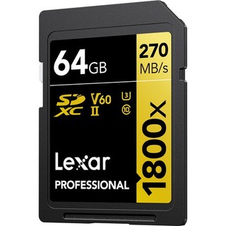 Thẻ nhớ Lexar SDXC Professional UHS-II 1800x 64GB 128GB 256GB, tốc độ 280MB/s cho máy ảnh, máy quay