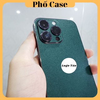 Miếng dán skin xanh rêu iPhone 16promax 15promax 14ProMax 13Promax 13Pro 13 12Promax 12Pro 12 11Promax 11Pro 11 Xsmax Xs