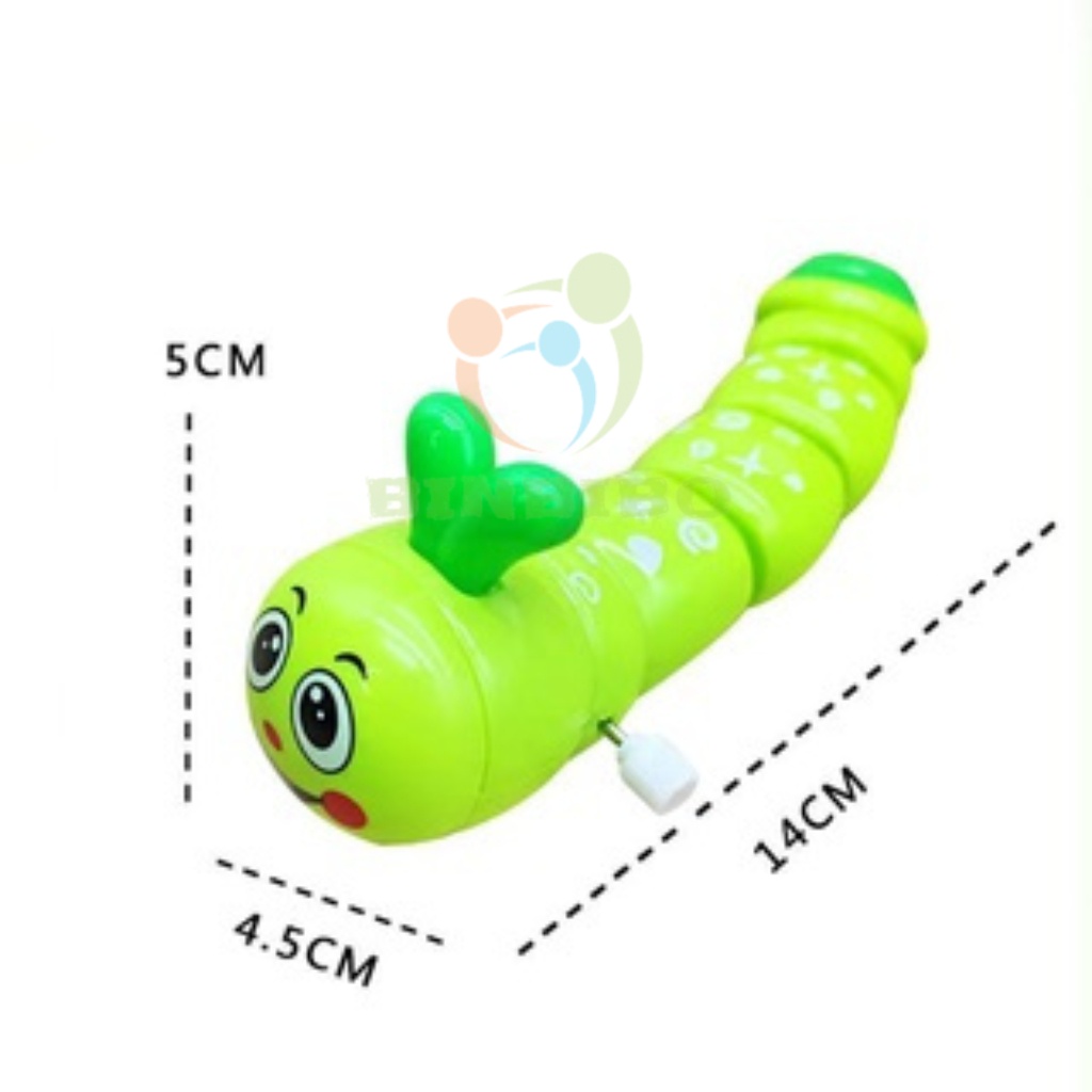 Đồ chơi con sâu vặn cót chạy đà cực dễ thương cho bé - Binbibo