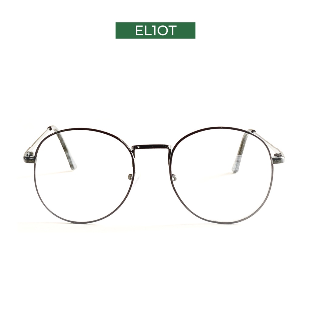 Gọng kính cận tròn ELIOT Eyewear Korean 01 mắt kính chống ánh sáng xanh kiểu dáng thời trang có thể thay cận Unisex