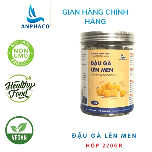 Đậu gà lên men nguyên hạt Natto Anphaco hộp 220g